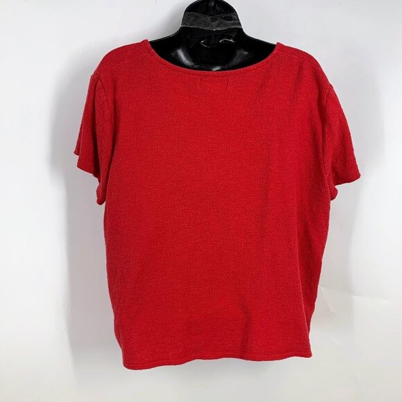 Madewell Texture & Thread Women's V-Neck Cotton Modern Tie-Front Top Size XL - Picture 2 of 11